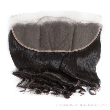 Straight Body Wave Deep Wave Water Wave Cuticle Aligned  Human Hair Ear to Ear Thin Invisible Silk Lace Frontal Closure